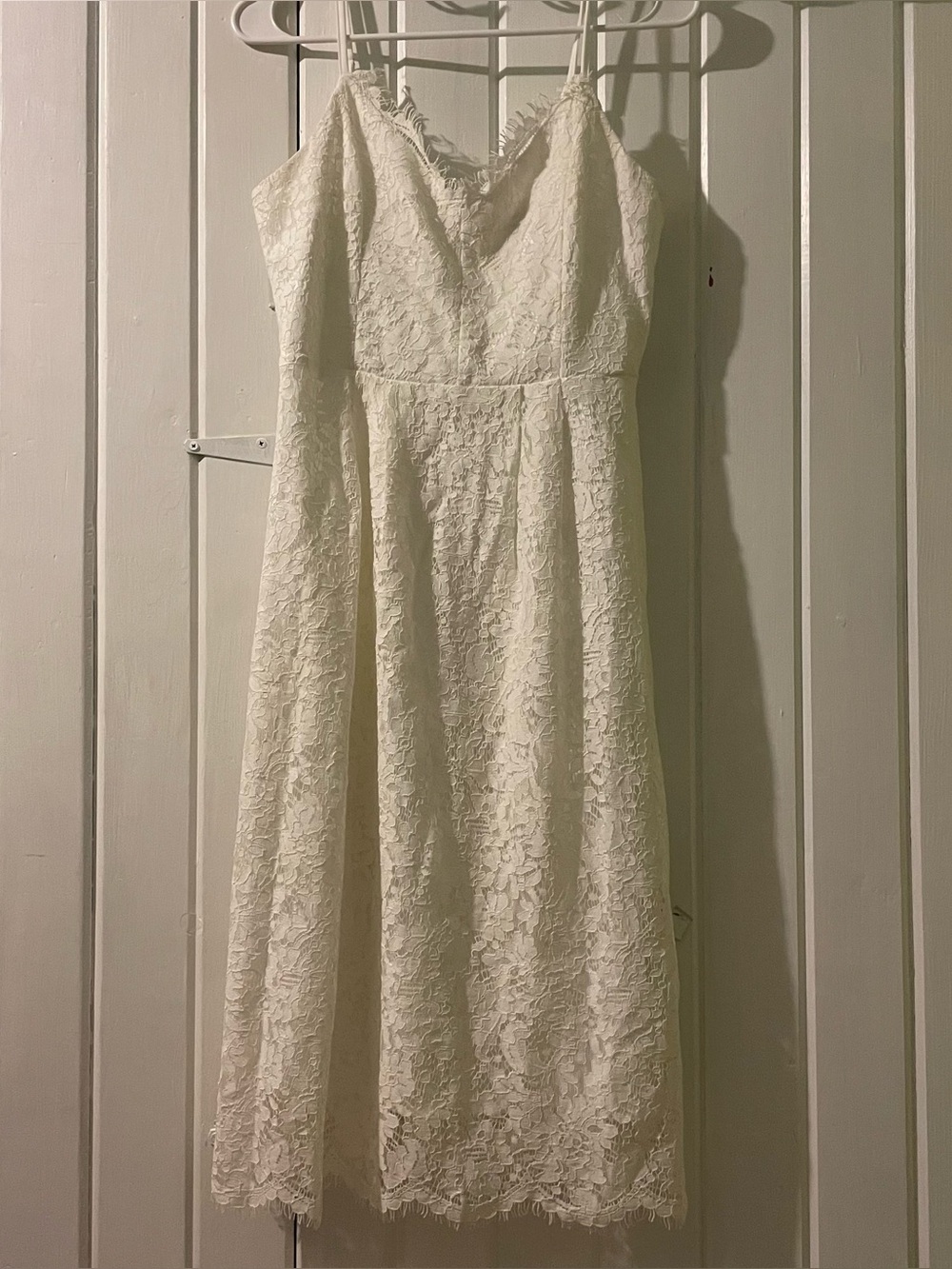 PROMESA winter white lace dress-small Like new